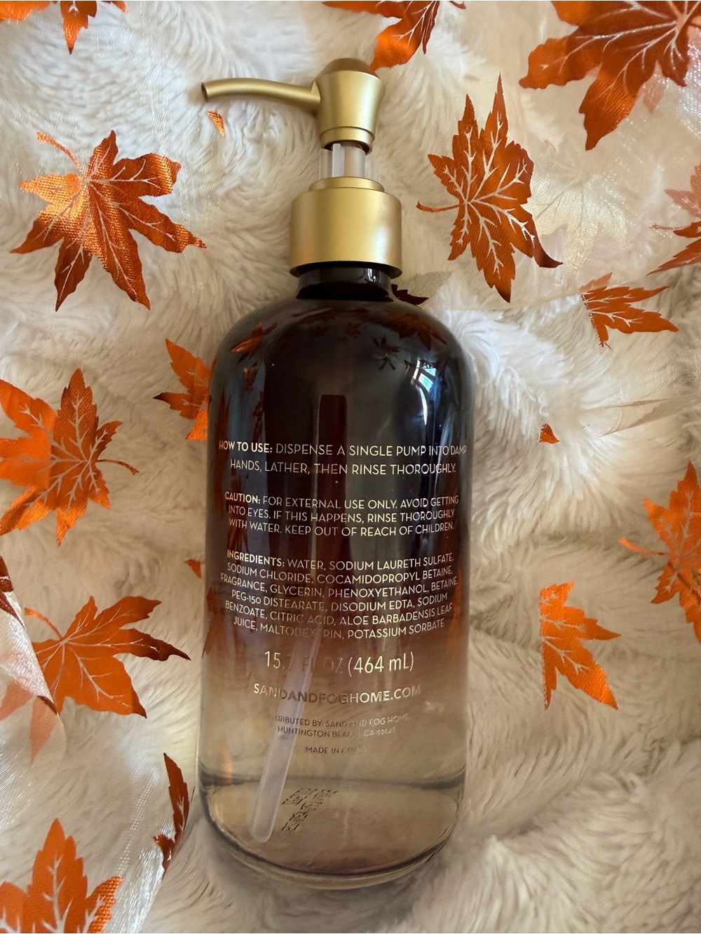 Sand & Fog- Pomegranate & Cider Liquid Soap - Picture 2 of 2